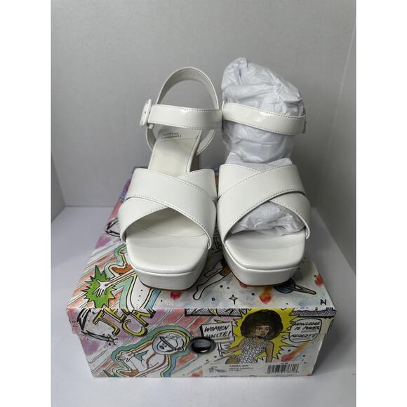 Jeffrey Campbell Women's Amma Platform High Block Heel Sandal EU 40 US 10 - Picture 2 of 6